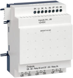 Schneider Electric Zelio Logic - SR3XT141JD - bővítőmodul, 8 DI, 6 DO relés, SR3JD 12 VDC bővíthető vezérlőhöz (SR3XT141JD)