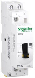 Schneider Electric Acti9 iCTK - A9C41225 - kontaktor, kézi vezérlésű, 25A, 2NO, 250VAC (A9C41225)