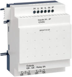 Schneider Electric Zelio Logic - SR3XT101JD - bővítőmodul, 6 DI, 4 DO relés, SR3JD 12 VDC bővíthető vezérlőhöz (SR3XT101JD)