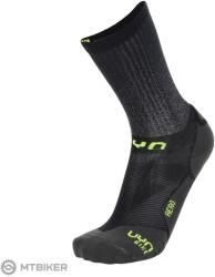 UYN CYCLING AERO zokni, fekete/lime (42/44)