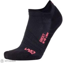 UYN CYCLING GHOST női zokni, fekete/fluo rózsaszín (41/42)