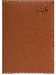 TopTimer Naptár, tervező, A5, napi, műbőr, TOPTIMER, Business , barna (NKB021BU)