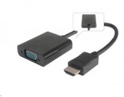 PremiumCord HDMI VGA/D-Sub Átalakító Fekete 20cm khcon-19 (khcon-19)