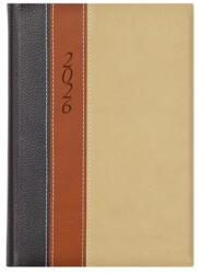 TopTimer Naptár, tervező, A5, napi, TOPTIMER Fashion , antracit-barna-bézs (NKF021ABBU) - papirdepo