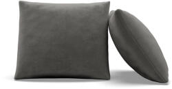 Greensite Dekoratív Párna, 2 db, Hab Töltet, Bársony, Világosszürke