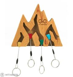 YY Vertical YY függőleges kulcstartó Hegyi kulcstartó, cseresznye