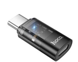 hoco. adapter (lightning aljzat - Type-C, adatátvitel és töltés, OTG) FEKETE (UA36D) (UA36D)