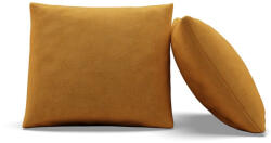 Greensite Dekoratív Párna, 2 db, Hab Töltet, Bársony, Sárga