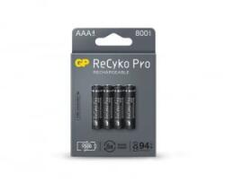 GP Batteries ReCyko Pro Professional AAA (HR03) 800mAh akku (4db/csomag) (B22184) (B22184)