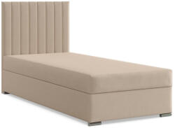 GreenSite Agen Egyszemélyes Ágy, Szövet, Ágyneműtartóval, Bézs - fizz