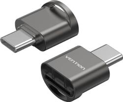 Vention USB 2.0 Type-C MicroSD Card Reader Gray Zinc Alloy Type (CLMH0)