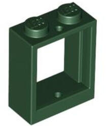 LEGO® Alkatrészek (Pick a Brick) Sötétzöld 1X2X2 Ablakkeret 6252204 (6252204)