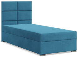 GreenSite Calvi Egyszemélyes Ágy, Bársony, Ágyneműtartóval, Zöld