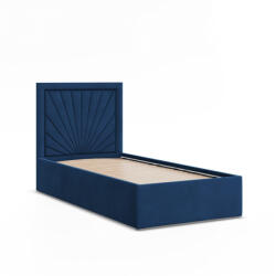 GreenSite Vasto Egyszemélyes Ágykeret (Matrac Nélkül), Bársony, Kék