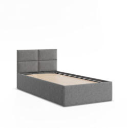 GreenSite Borgo Egyszemélyes Ágykeret (Matrac Nélkül), Ágyneműtartóval, Szövet, Szürke