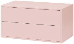 Leziter Boxie - 2 Fiókos Pink Fali Szekrény - 40x80x37 cm