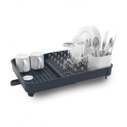 Joseph Joseph Uscator de vase Joseph Joseph Extend 85040, Orificiu de scurgere, Extensibil, Suport pentru ustensile, Gri (Extend 85040) Uscator vase
