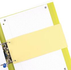 Oxford Separatoare carton 105x240mm galbene set 100 (100205026)