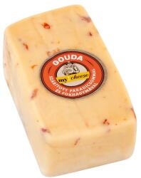 my! cheese félkemény zsíros frissen darabolt Gouda sajt szárított paradicsommal és fokhagymával