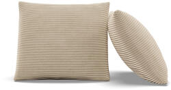 Greensite Dekoratív Párna, 2 db, Hab Töltet, Kordbársony, Bézs