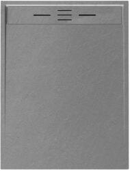 Welland Zuhanytálca - Kőhatású Szürke - 80x100 cm