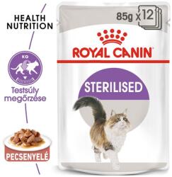Royal Canin STERILISED GRAVY - ivartalanított felnőtt macska szószos nedves táp 24 x 85 g
