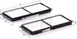 Mann-filter Set Filtre Habitaclu Mann-Filter CU26008-2