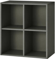 Leziter Boxie Nyitott Fali Szekrény - 80x80x37 cm, Antracit