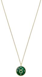 Fossil Colier Fossil zodia taur cu malachit si cubic zirconia JF04839710