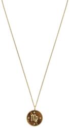 Fossil Colier Fossil zodia fecioara cu ochi de tigru si cubic zirconia JF04843710