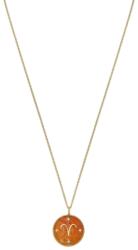 Fossil Colier Fossil zodia berbec cu carnelian si cubic zirconia JF04838710