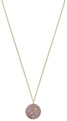 Fossil Colier Fossil zodia sagetator cu ametist si cubic zirconia JF04846710