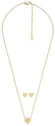Fossil Colier Fossil inimi si cubic zirconia set JGFTSET1060