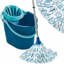 Leifheit Classic felmosó szett, 12L vödör, 120cm rúd, viszkóz csíkok (56792)
