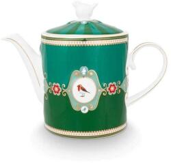 Pip Studio Ceainic porțelan Love Birds Medallion Smaragdzöld 1.3l