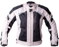 BOS Nyári motoros kabát BOS Aylin ezüstszürke M