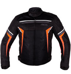 BOS Motoros kabát BOS Laganas Fekete/Narancssárga 5XL