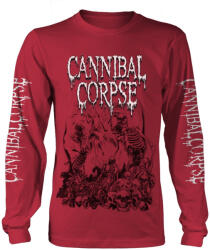 Cannibal Corpse Ing Pile Of Skulls 2018 Red S (PH11618LSS)