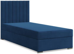 GreenSite Agen Egyszemélyes Ágy, Bársony, Ágyneműtartóval, Kék - fizz