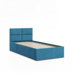 GreenSite Borgo Egyszemélyes Ágykeret (Matrac Nélkül), Ágyneműtartóval, Bársony, Zöld