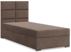 GreenSite Calvi Egyszemélyes Ágy, Bársony, Ágyneműtartóval, Barna