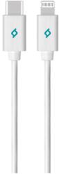 Ttec Кабел MFI Lightning - Type C Charge / Data Cable, 150cm - Бял
