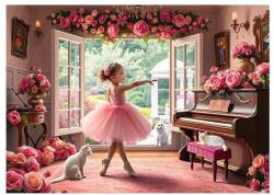 Alipson Puzzle 50259 - Petite Ballerine et Jardin Romantique - 2 x 500 db-os puzzle (50259)