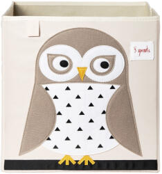 Vlnka 3 SPROUTS Cutie depozitare Owl White (42901OW)