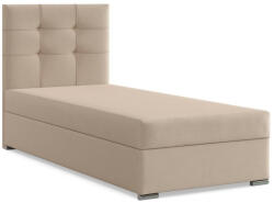 GreenSite Elda Egyszemélyes Ágy, Szövet, Ágyneműtartóval, Bézs