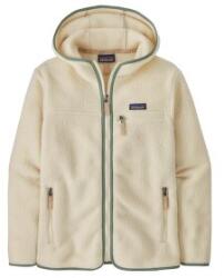 Patagonia Retro Pile Hoody Women Hanorac Natural w/Ellwood Green XL