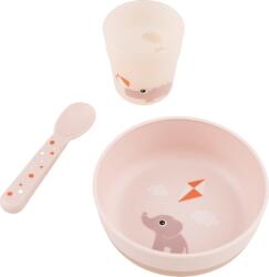 Done by deer Vase pentru copii Playground roz pudrat 3 el (1546411) Set pentru masa bebelusi