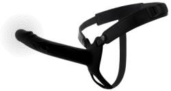Hidden Desire Dorinta Ascunsa Infern Strap-on cu Dildo Realist 20cm Scobit Gol in Interior cu Inel de Prindere de Testicule si Vibratii Negru