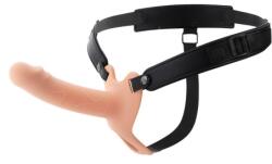 Hidden Desire Dorinta Ascunsa Infern Strap-on cu Dildo Realist 16cm Scobit Gol in Interior cu Inel de Prindere de Testicule si Vibratii Natural - sexshop - 219,95 RON