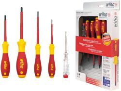 Wiha SoftFinish electric VDE csavarhúzó készlet 5r. SL+SL/PZ+fázisceruza SA320NK5/No. 47173 (040302-0254) - szerszamplusz